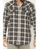 Image #3 - Moonshine Spirit&reg; Men's Viper Dobby Plaid Print Long Sleeve Snap Western Shirt, Black, hi-res