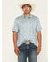 Image #1 - Ariat Men's Charger 2.0 Short Sleeve Button-Down Performance Polo, Heather Grey, hi-res