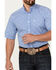 Image #3 - Ariat Men's Javier Horseshoe Striped Print Short Sleeve Button-Down Shirt - Tall, Blue, hi-res