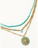 Image #1 - Shyanne Women's Summer Solstice Layered Concho Necklace, Gold, hi-res