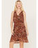Image #1 - Idyllwind Women's Meshed Smock Mini Dress, Brown, hi-res