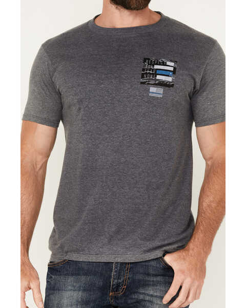 Image #3 - Howitzer Men's No Fear Short Sleeve Graphic T-Shirt, Charcoal, hi-res