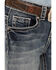 Image #2 - Shyanne Girls' Medium Wash Faded Paisley Pocket Stretch Bootcut Jeans , Blue, hi-res