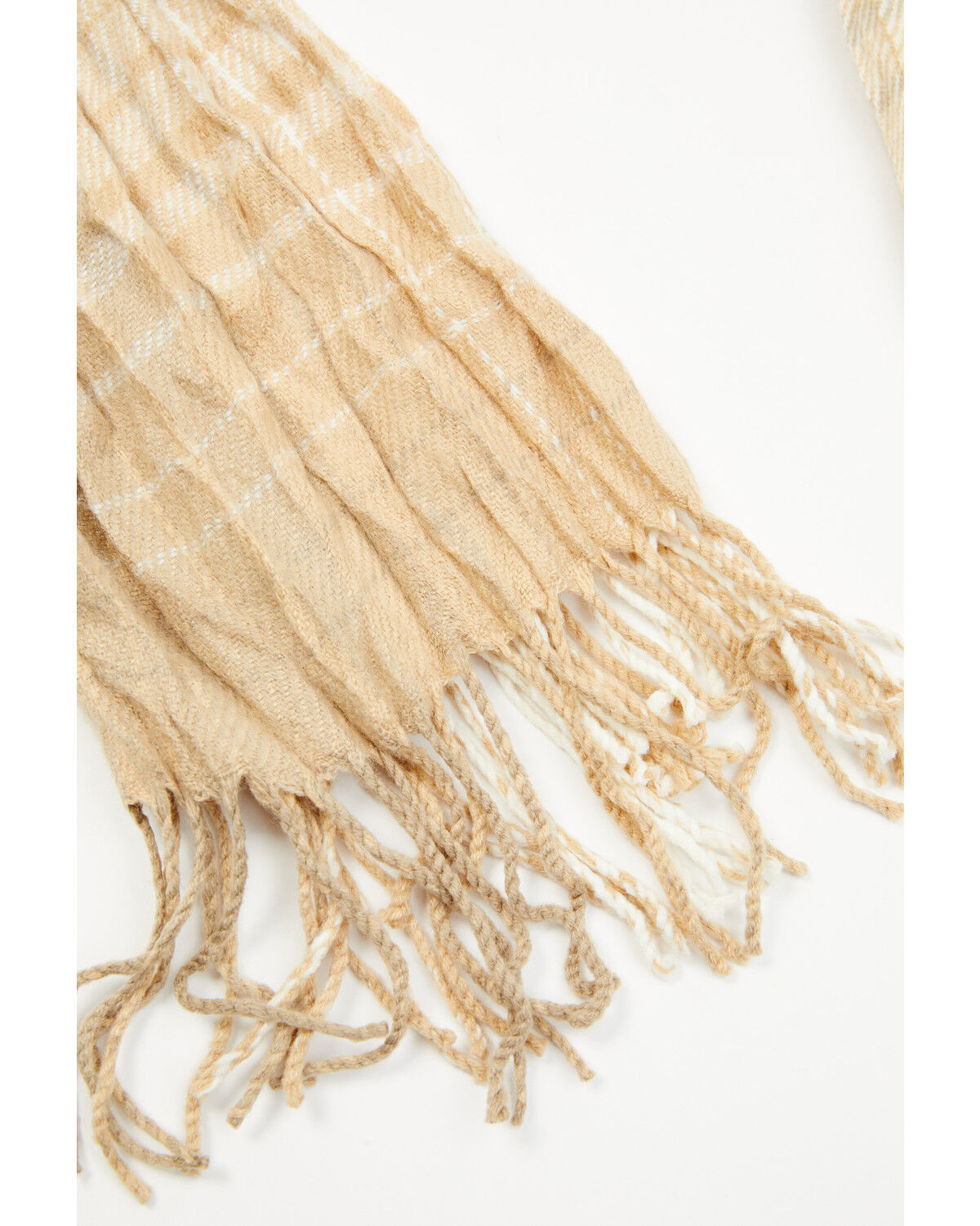 Image #2 - Cleo + Wolf Women's Crinkle Scarf, Cream, hi-res