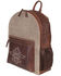 Image #2 - Scully Canvas and Leather Studded and Floral Embroidered Backpack, Tan, hi-res
