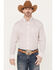 Image #1 - Wrangler Men's Classics Printed Long Sleeve Button Down Western Shirt, Red, hi-res