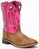 Image #1 - Shyanne Little Girls' Lainie Western Boots - Square Toe, Brown/pink, hi-res