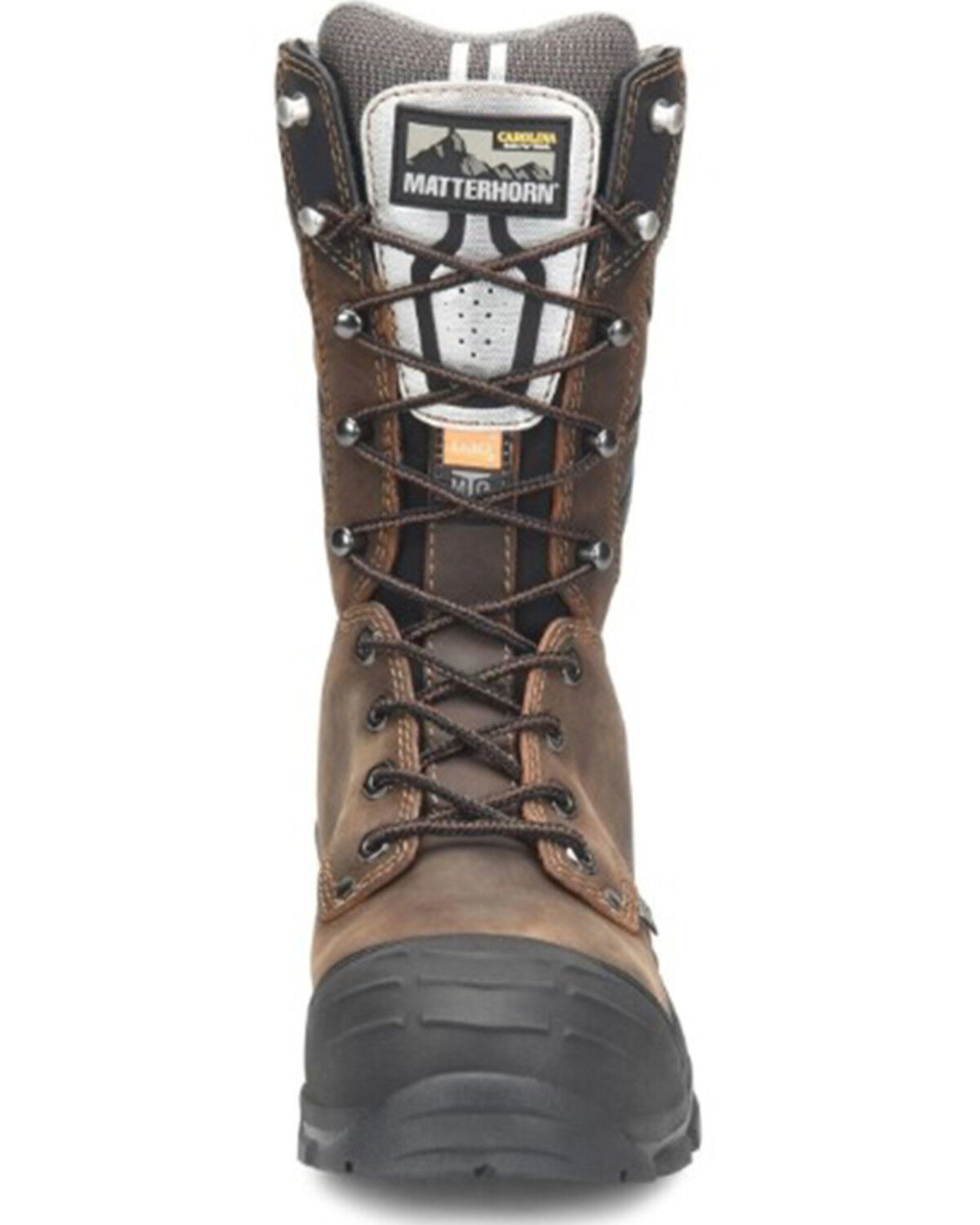 Image #3 - Matterhorn Men's 10" Mainstay Waterproof Work Boots - Aluminum Toe, Brown, hi-res