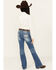 Image #3 - Shyanne Girls' Medium Wash Diamond Dreamcatcher Stretch Bootcut Jeans , Medium Wash, hi-res