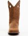 Image #4 - RANK 45® Men's Warrior Performance Western Boots - Broad Square Toe , Coffee, hi-res
