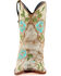 Image #4 - Liberty Black Women's Cobre Adela Floral Embroidered Western Booties - Snip Toe, White, hi-res