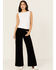 Image #1 - Dear John Women's Fiona High Rise Wide Leg Denim Jeans, Black, hi-res