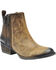 Image #1 - Circle G Burnished Double Zipper Booties - Round Toe, , hi-res