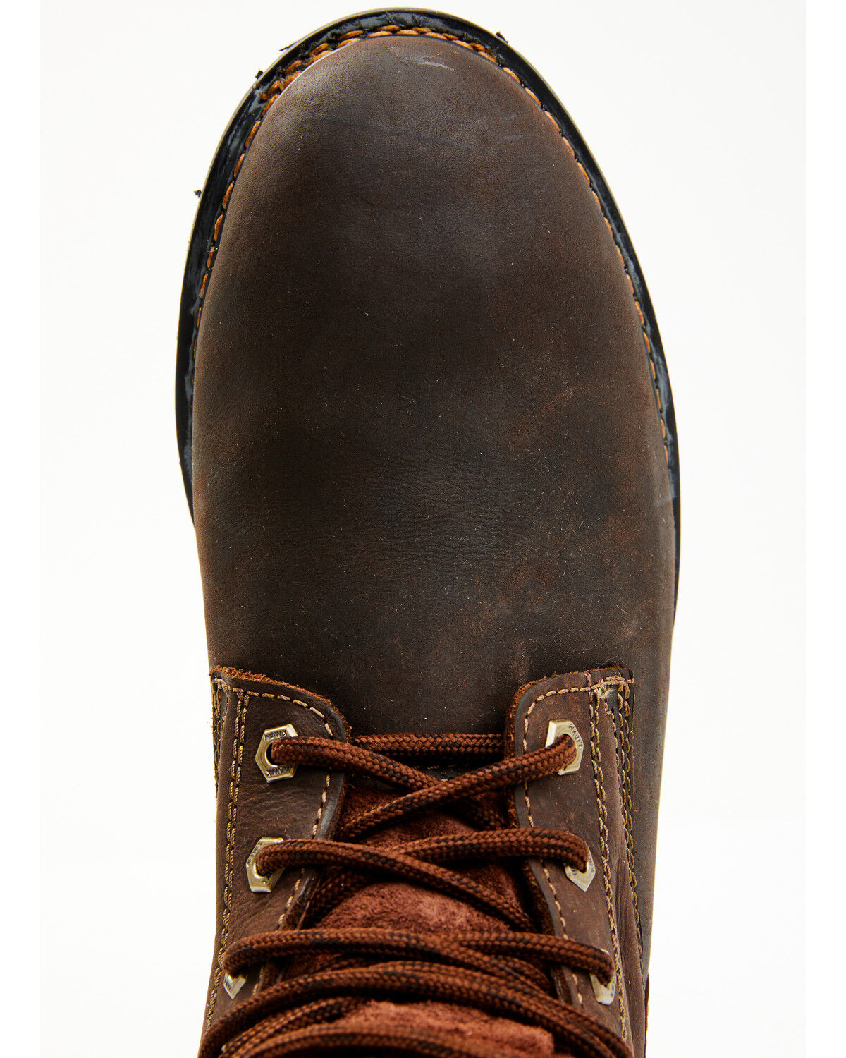 Image #6 - Hawx Men's Oily Crazy Horse Lace-Up 6" Work Boot - Composite Toe, Brown, hi-res