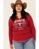 White Label by Panhandle Women's Red Rodeo City Tour Fringe Tee - Plus, Red, hi-res
