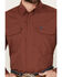 Image #3 - Wrangler Men's Solid Long Sleeve Button-Down Performance Western Shirt, Red, hi-res