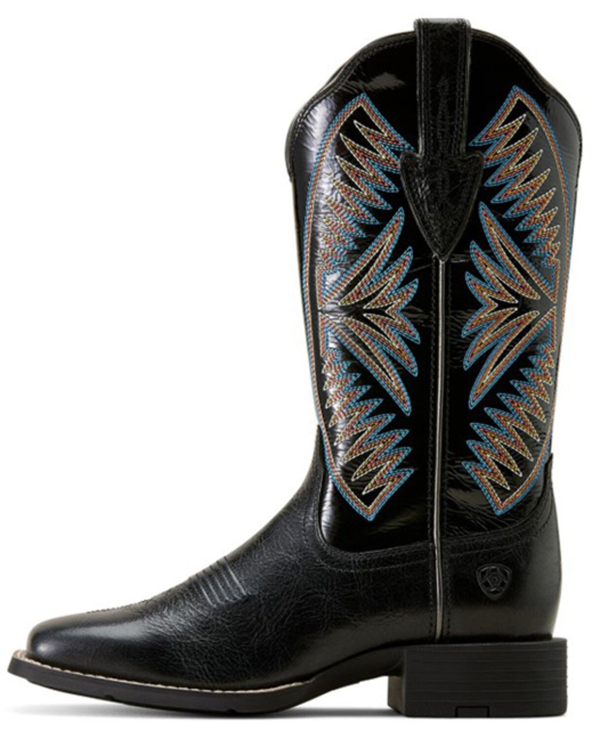 Image #3 - Ariat Women's Round Up Ruidoso Performance Western Boots - Broad Square Toe, Black, hi-res