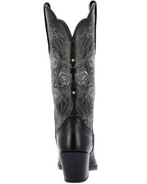 Image #5 - Durango Women's Crush Rosewood Western Boots - Snip Toe, Black, hi-res