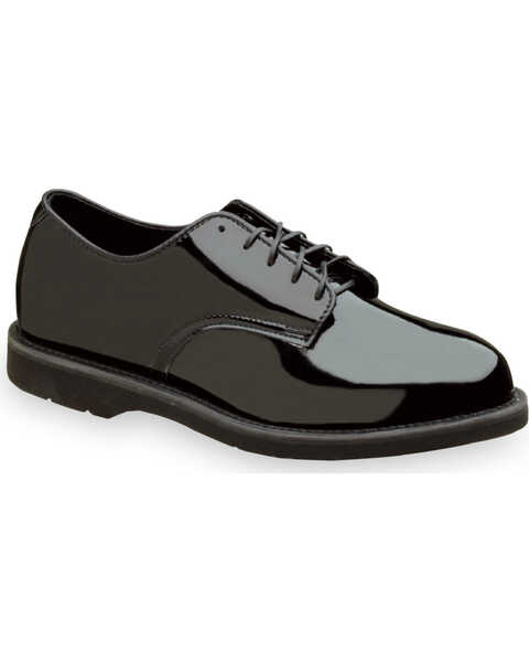 Thorogood Men's Uniform Classics Made In The USA Poromeric Oxford Shoes, Black, hi-res