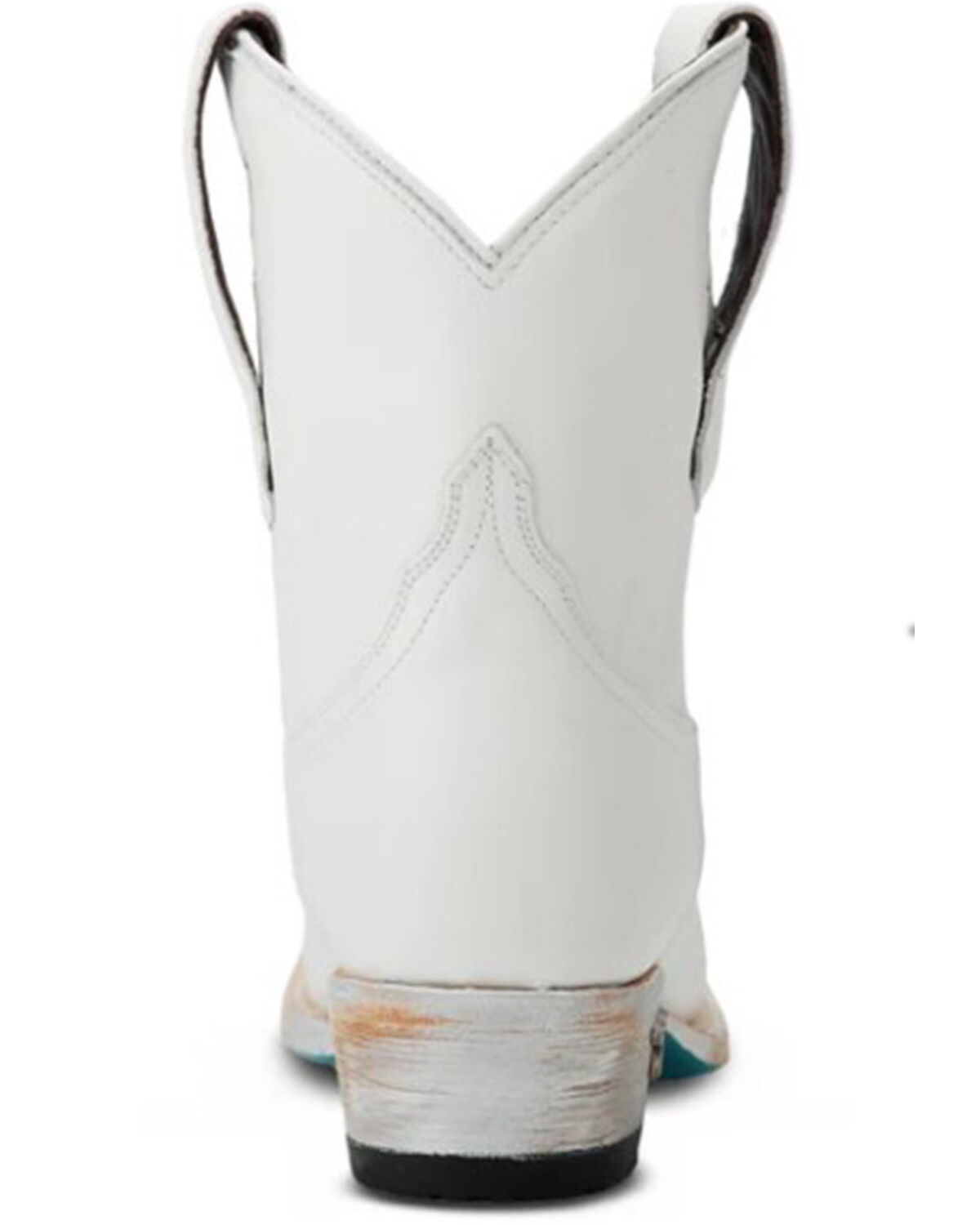 Image #5 - Lane Women's Emma Jane Western Booties - Snip Toe, White, hi-res