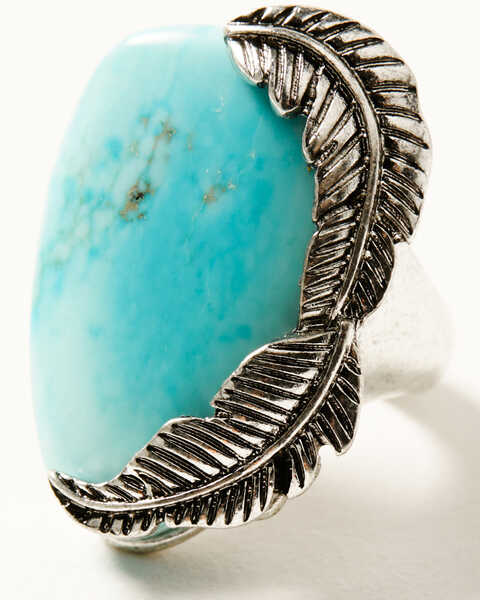 Image #1 - Idyllwind Women's Fontaine Turquoise Statement Ring, Turquoise, hi-res