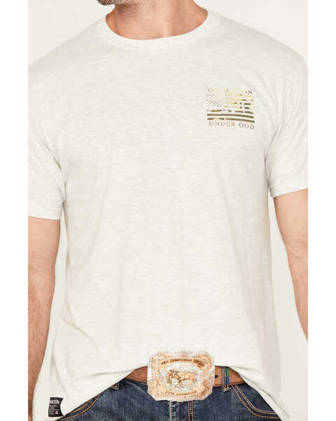 Image #3 - Howitzer Men's Under God Graphic Short Sleeve T-Shirt, Oatmeal, hi-res