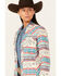 Image #2 - Outback Trading Co Women's Lorelei Southwestern Eagle Print Long Sleeve Snap Performance Shirt , Tan, hi-res