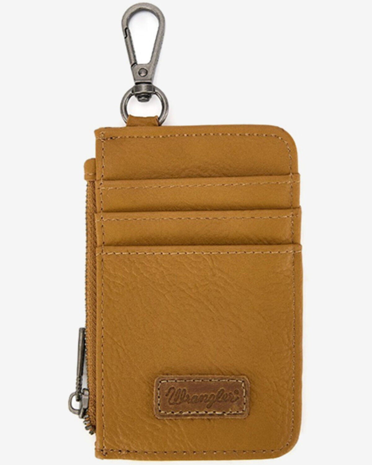 Image #3 - Wrangler Women's Embroidered Dual Pouch Wristlet, Lt Brown, hi-res