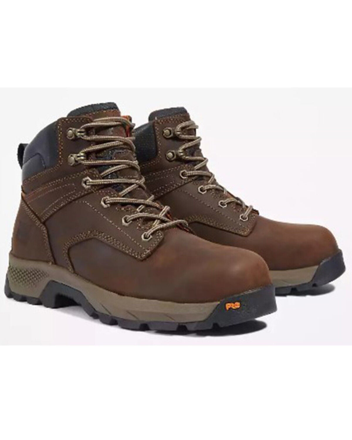 Timberland PRO Men\'s Size 11 Dark Brown Leather Boots Titan Safety Toe! Timberland Pro Titan XL 54567 Brown Safety Toe Work Boots  main image 3