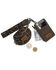 Image #2 - Wrangler Leopard Print Dual Pouch Wristlet, Coffee, hi-res
