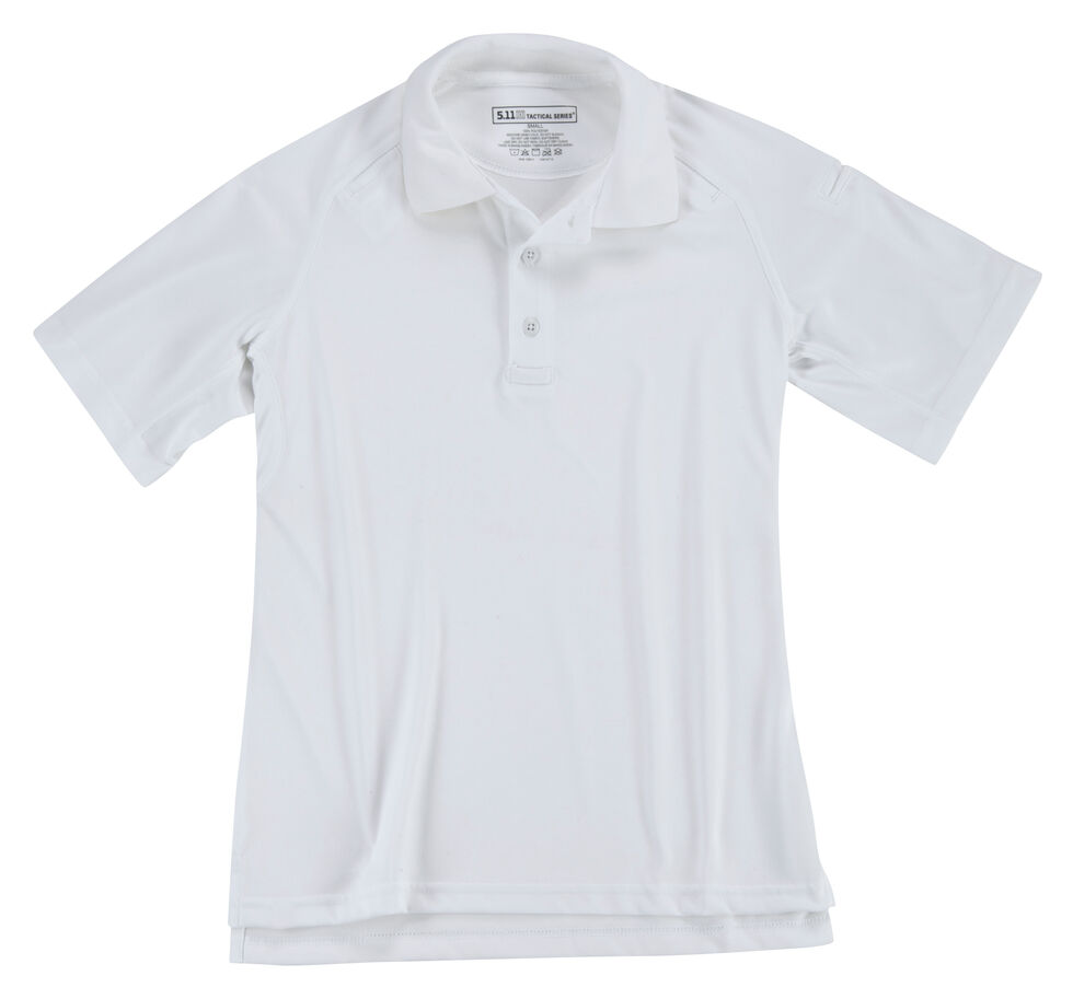 5.11 Tactical Women's Performance Short Sleeve Polo, White, hi-res