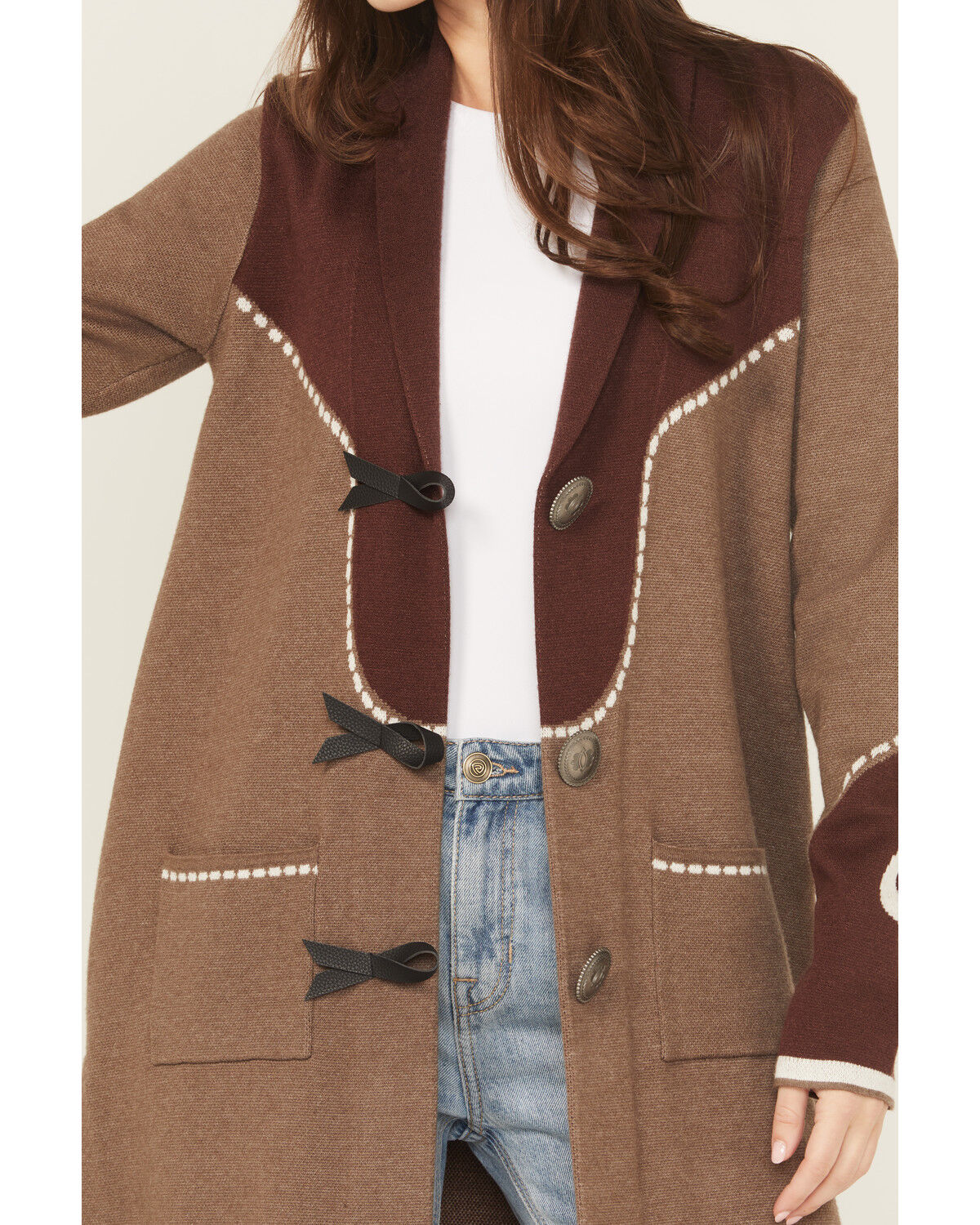 Image #3 - Cruel Girl Women's Duster, Grey, hi-res