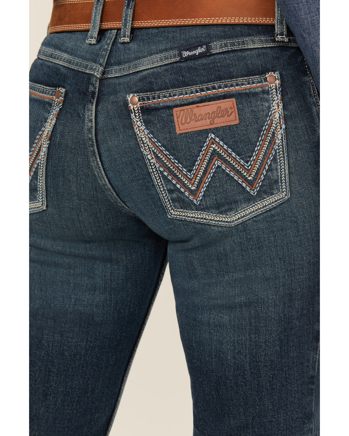 Image #2 - Wrangler Retro Women's Kayla Dark Wash Mid Rise Bootcut Stretch Denim Jeans, Dark Wash, hi-res