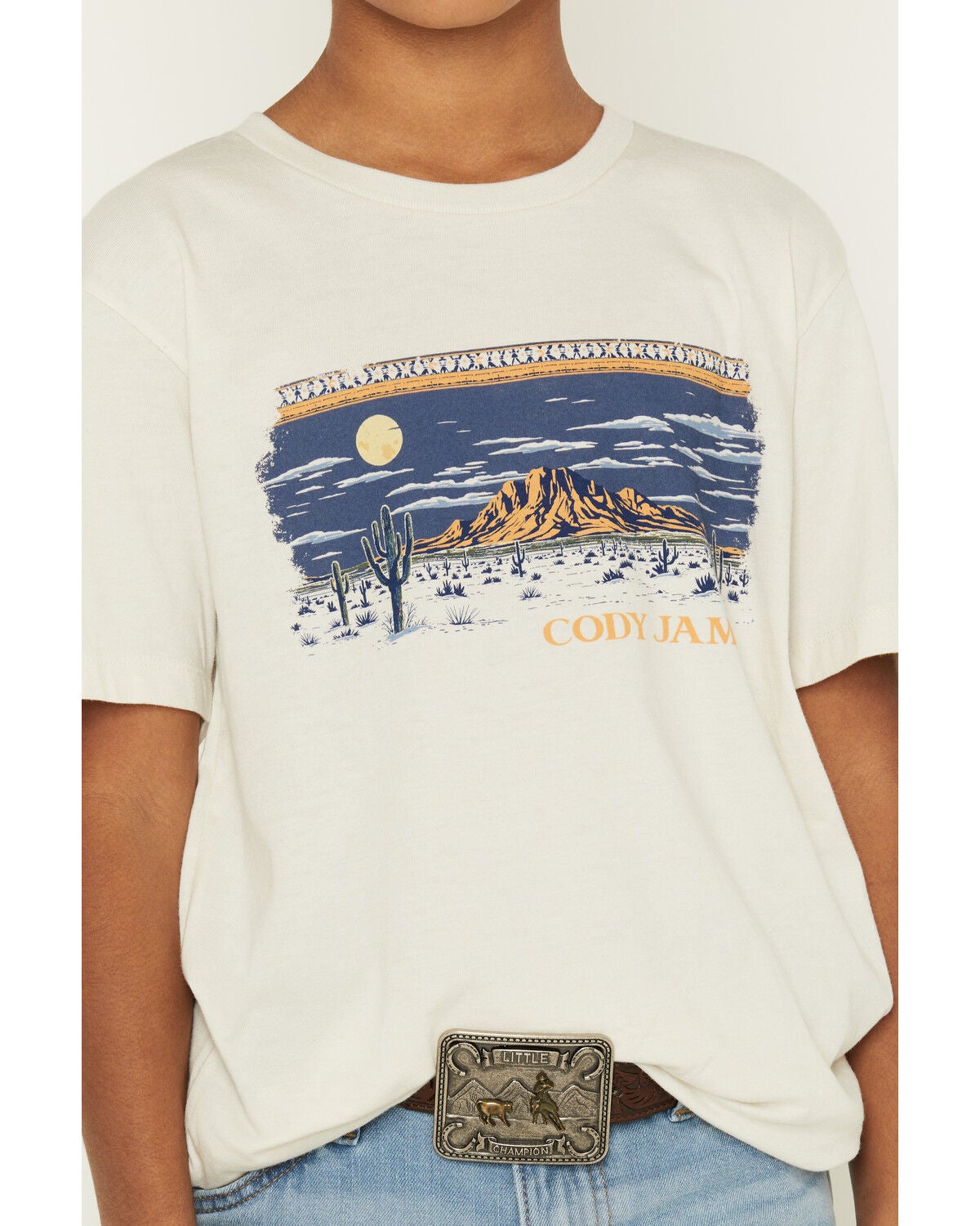 Image #3 - Cody James Boys' Moonlit Scenic Print Short Sleeve Graphic T-Shirt, Natural, hi-res