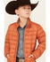 Image #2 - Roper Boys' Quilted Parachute Puffer Jacket, Orange, hi-res