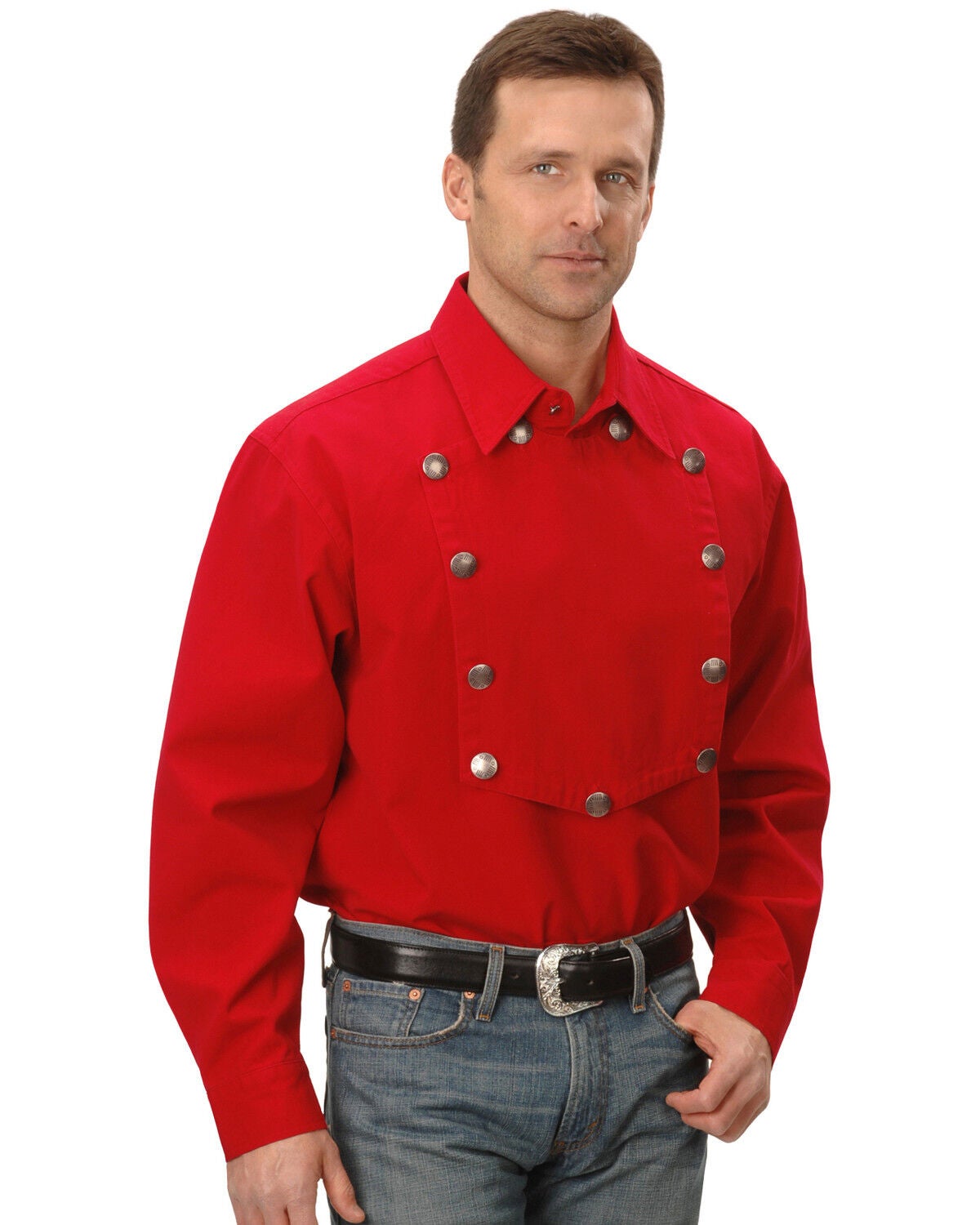 western double breasted shirt