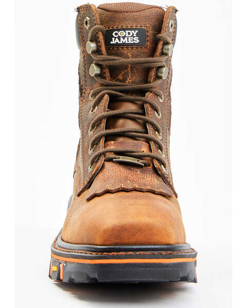 Image #4 - Cody James Men's Decimator Vibram Lace-Up Work Boots - Composite Toe , Brown, hi-res