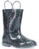 Image #1 - Western Chief Girls' Glitter Rain Boots - Round Toe, Multi, hi-res