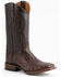 Image #1 - Ferrini Men's Caiman Belly Western Boots - Broad Square Toe, Chocolate, hi-res