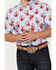 Image #3 - Ariat Men's Jeremiah Floral Print Long Sleeve Button-Down Western Shirt, Light Blue, hi-res