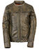 Image #1 - Milwaukee Leather Women's Brown Distressed Vented Scooter Leather Jacket, , hi-res