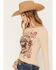 Image #2 - Shyanne Women's Horse Embroidered Long Sleeve Graphic Top, Khaki, hi-res