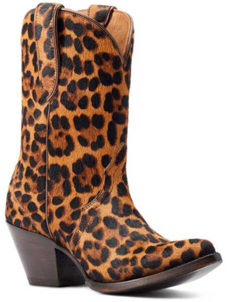 Ariat Women's Bandida Leopard Print Hair On Hide Western Boots - Pointed Toe, Multi, hi-res