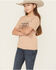 Image #2 - Sable Sky Boys' All American Cowboy Short Sleeve Graphic T-Shirt, Brown, hi-res