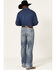 Rock & Roll Denim Men's Double Barrel Medium Wash Relaxed Bootcut Jeans , Medium Wash, hi-res