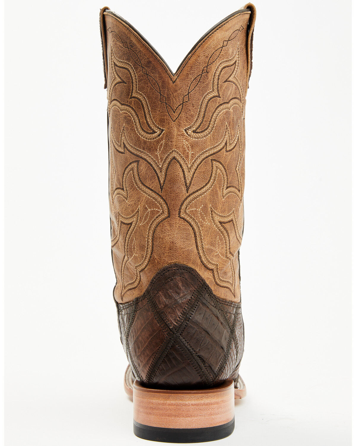 Image #5 - Cody James Men's Exotic Caiman Western Boots - Broad Square Toe, Brown, hi-res