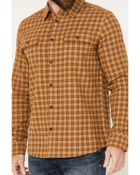 Image #3 - Brothers and Sons Men's Borden Everyday Plaid Print Long Sleeve Button-Down Flannel Shirt, Dark Yellow, hi-res