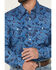 Image #3 - Wrangler Retro Men's Paisley Print Long Sleeve Snap Western Shirt, Navy, hi-res