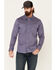 Rock & Roll Denim Men's FR Geo Print Long Sleeve Work Shirt - Big & Tall, Blue, hi-res