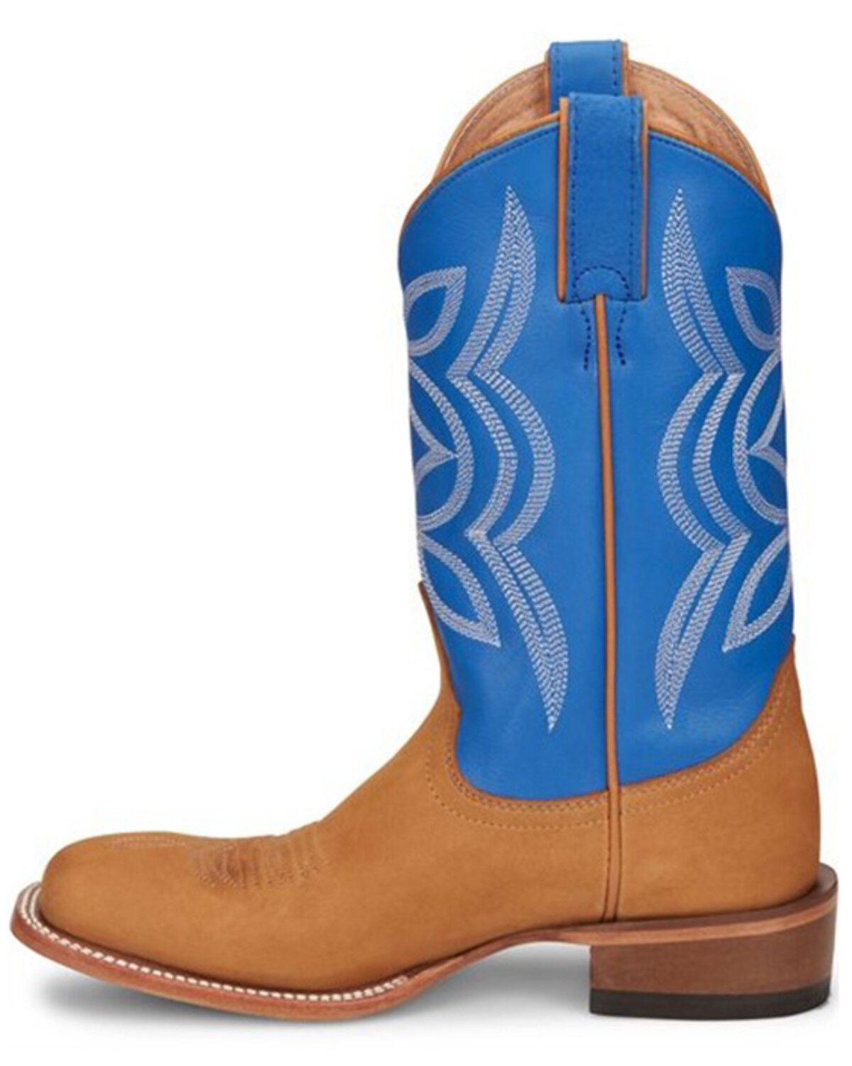 Image #3 - Justin Women's Hayes Jewel Western Boots - Broad Square Toe, Tan, hi-res